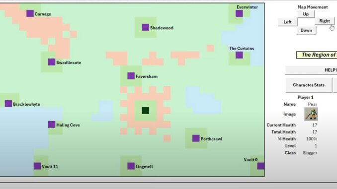 Fallout-style game runs in Excel and is available for free