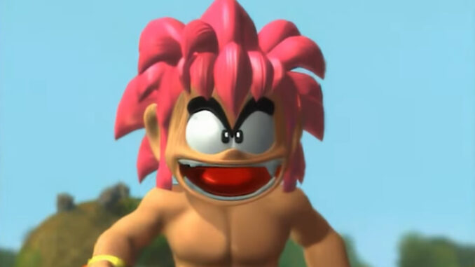 Whoopee Camp is still developing, the same studio that is working on the first episode. The game's full title was Tomba! 2: The Evil Swine Return, for a broader gameplay , with many new quests and a difficulty calibrated decidedly towards the other. Tomba has now defeated the Bad Pigs and wants to take a holiday, together with Charles, his monkey friend. However, when he goes to visit the Village of All Beginnings he meets some Maili Koma who make him suspicious. Shortly afterwards Zippo, his insect friend, gives him a letter in which it is written that Tabby , his girlfriend, has disappeared . Tomba immediately suspects the pigs and sets off on an adventure to look for the young woman. Needless to say, the Bad Pigs have regrouped and kidnapped her to pursue their evil plans.